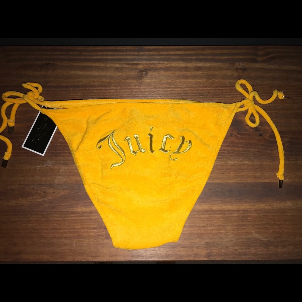 Juicy Couture terrycloth bikini bottoms and top!